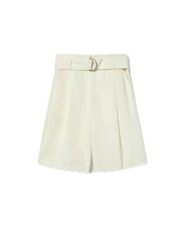 Lilysilk LILYSILK Women's Chic Silk-Linen Blend Bermuda Shorts