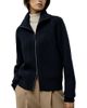 Lilysilk LILYSILK Women's Ribbed-knit Turtleneck Zip Cardigan - 1