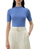 Lilysilk LILYSILK Women's Seamless Silk-Cotton Slim-Fit Knit Top - 1
