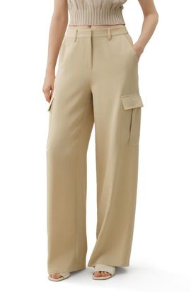 Lilysilk LILYSILK Women's Silk Crepe Cargo Pants