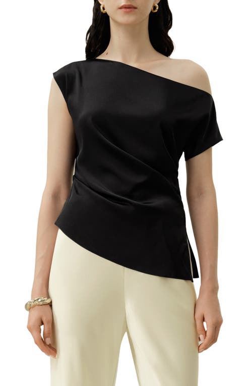 Lilysilk Lilysilk Women's Stretch Silk Charmeuse Asymmetric Top