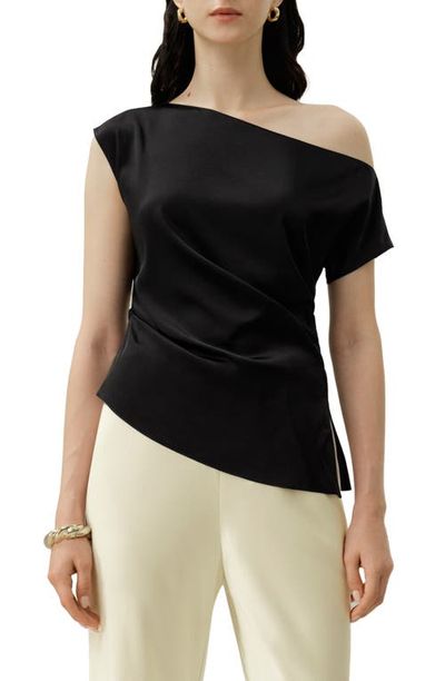 Lilysilk Lilysilk Women's Stretch Silk Charmeuse Asymmetric Top