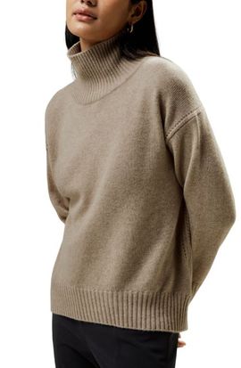 Lilysilk Lilysilk Women's Turtleneck Relaxed-Fit Cashmere Sweater