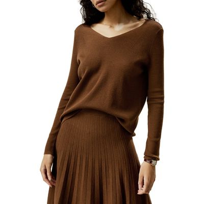 Lilysilk Lilysilk Women's V-neck Ultra-fine Merino Wool Sweater