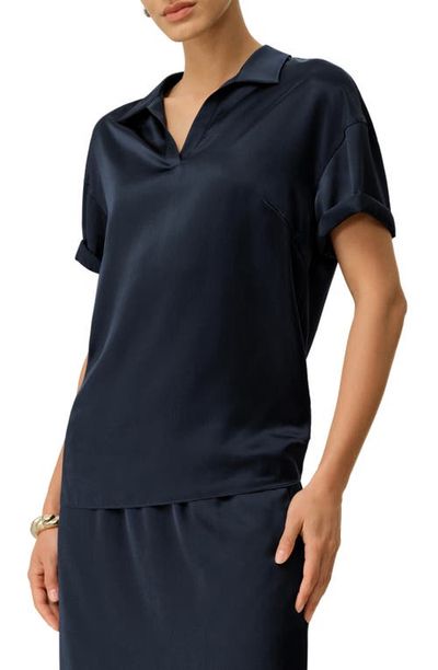 Lilysilk LILYSILK Women's Washable Silk Charmeuse Polo Top