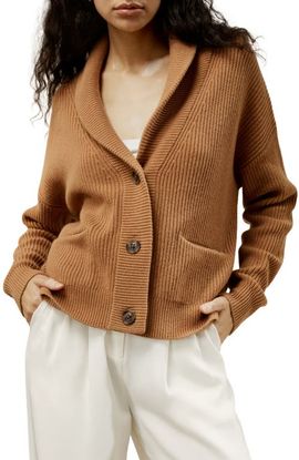 Lilysilk Lilysilk Wool Knit Shawl Collar Cardigan