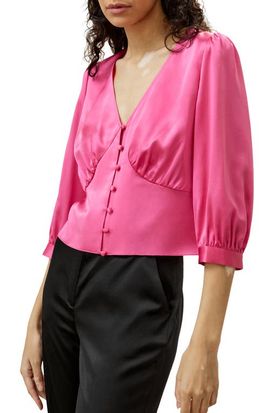Lilysilk LILYSILK X SONIA Fitted Retro Corset Silk Top