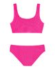 Limeapple Limeapple Crinkle Square Neck Two Piece Swimsuit - 2