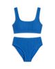 Limeapple Limeapple Girls' Crinkle Square Neck Two Piece Swimsuit - 1