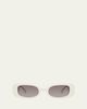Linda Farrow Lola Rectangle Acetate & Nylon Sunglasses - 1