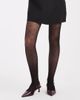 Lindex Lindex 30 denier tights in black all over heart print - 1