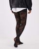 Lindex Lindex 40 denier all over floral lace tights in black - 3