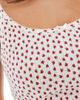 Lindex Lindex printed pointelle lettuce edge cami in strawberry print-Multi - 4