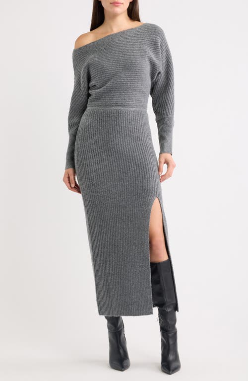 Line & Dot Line & Dot Alta Long Sleeve Rib Maxi Sweater Dress