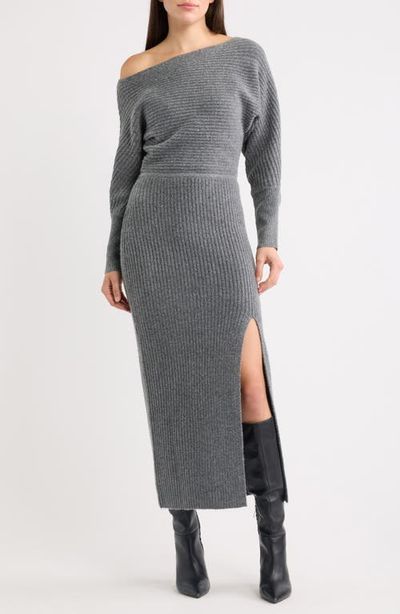 Line & Dot Line & Dot Alta Long Sleeve Rib Maxi Sweater Dress