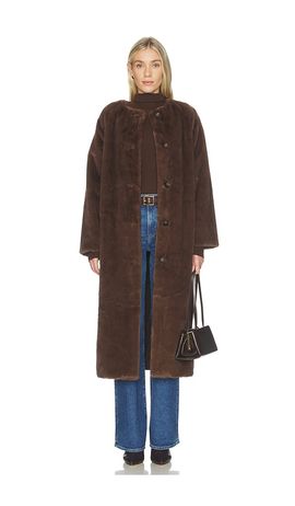 Line & Dot Line & Dot Axel Faux Fur Coat