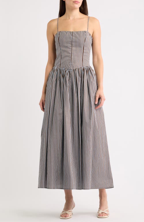 Line & Dot Line & Dot Chandler Fit & Flare Cotton Maxi Dress