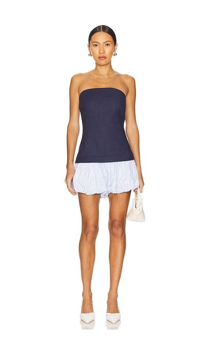 Line & Dot Line & Dot Eline Bubble Romper