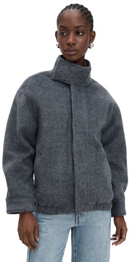 Line & Dot Line & Dot Jameson Bomber Jacket Charcoal Grey