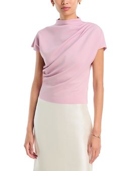 Line & Dot Line & Dot Lennon Mock Neck Drape Top