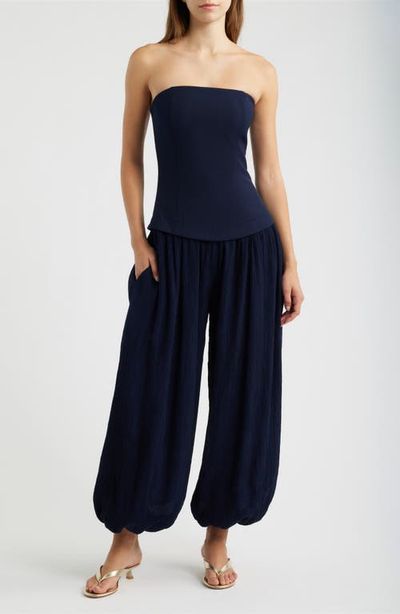 Line & Dot Line & Dot Lowen Strapless Wide Leg Jumpsuit