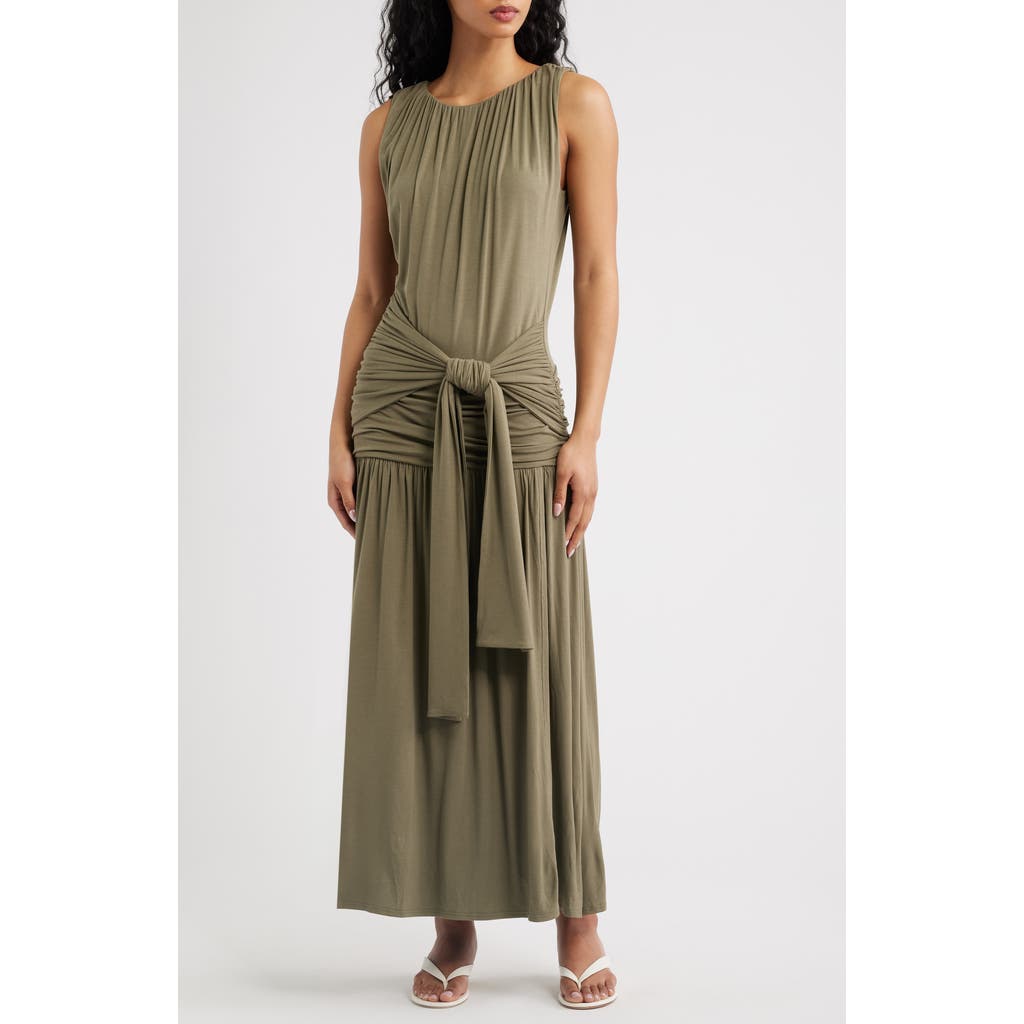 Line & Dot Line & Dot Nua Tie Front Knit Maxi Dress