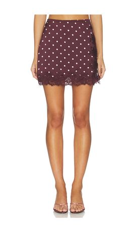 Line & Dot Line & Dot Raye Mini Skirt