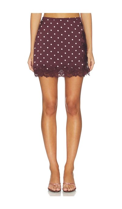 Line & Dot Line & Dot Raye Mini Skirt