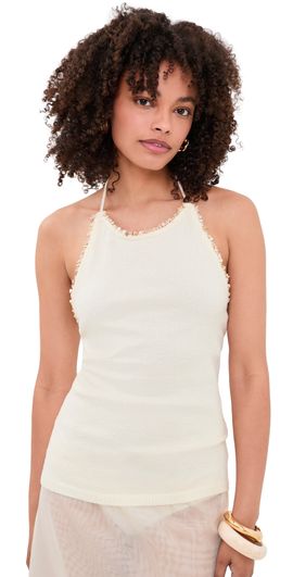 Line & Dot Line & Dot Simone Sweater Tank Top Ivory