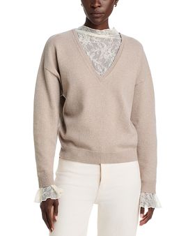 Line & Dot Line & Dot Valentina Lace Inset Sweater