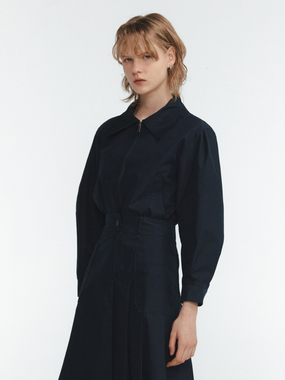 LINE STUDIO ONE Short Collar Cropped Jacket