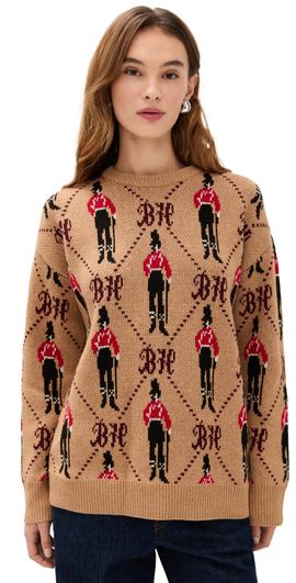 Lingua Franca Lingua Franca Bowery Boy Crewneck Camel