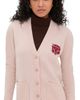 Lingua Franca Lingua Franca Bowery Oversized Patch Cardigan Pale Pink - 1