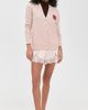 Lingua Franca Lingua Franca Bowery Oversized Patch Cardigan Pale Pink - 5
