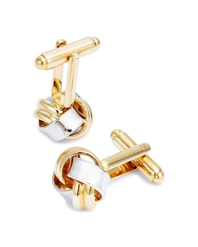 Link Up Link Up Two Tone Knot Cufflinks