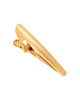Link Up Link Up Two Tone Rhodium Plated Short Tie Bar