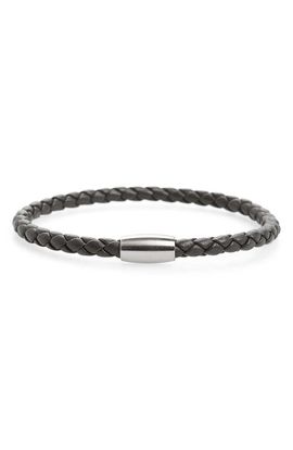 Link Up Link Up Woven Leather Bracelet with magnetic closure