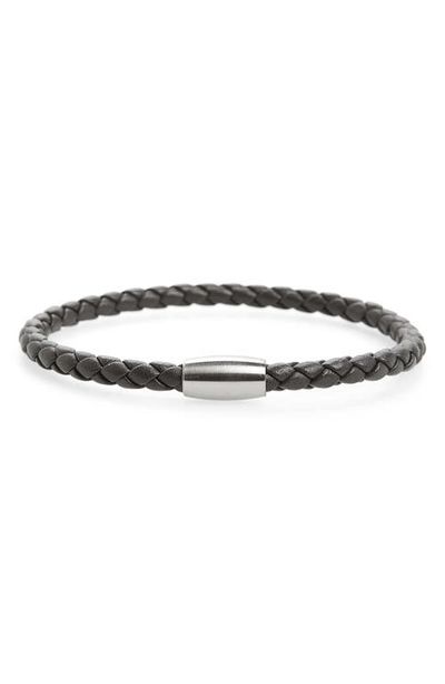 Link Up Link Up Woven Leather Bracelet with magnetic closure