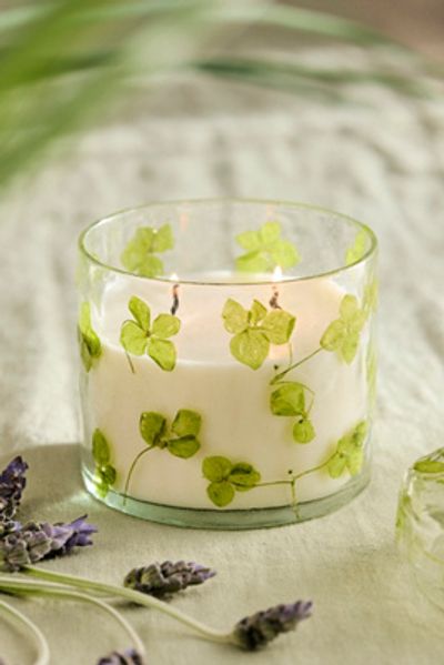 Linnea Pressed Floral Candle, Fields