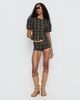Lioness Afterglow Mini Short Navy / Lemon Plaid - 1