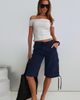Lioness Apres Tie Waist Jorts Navy - 2