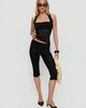 Lioness Babydoll Capri Pants Noir - 1