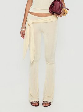 Lioness Butterfly Tie Detail Pants Lemontini