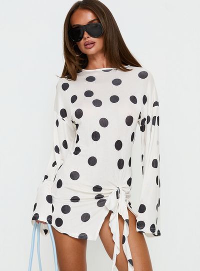Lioness Cosmic Mini Dress Moonlight Polka