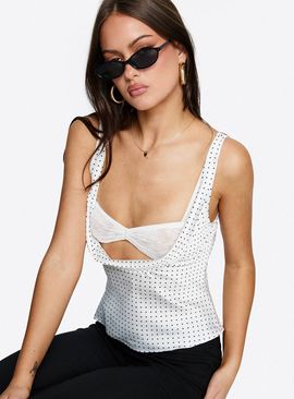 Lioness Delilah Top Porcelain Polka