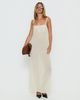 Lioness Glacial Sheer Maxi Dress Butter - 1
