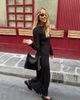Lioness Haven Long Sleeve Maxi Dress Noir Polka - 2