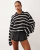 Lioness Lioness Allure pleated ultra mini skort in dark gray - 1