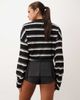 Lioness Lioness Allure pleated ultra mini skort in dark gray - 3