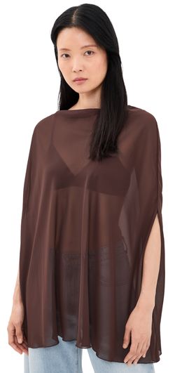 Lioness Lioness Aura Poncho Chocolate